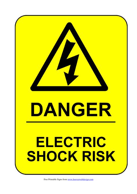 Electrical Shock High Reselution Posters Health And Safety Electric