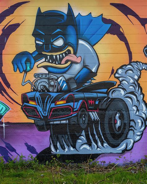 Crazy Batman Graffiti Photograph By Bill Cubitt Fine Art America