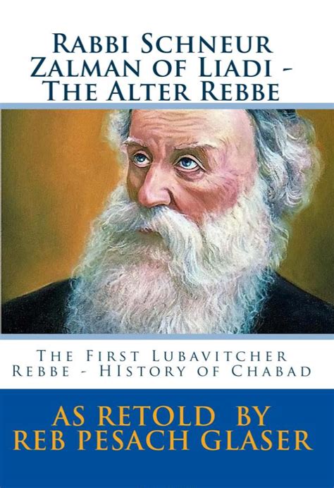Rabbi Schneur Zalman Of Liadi The Alter Rebbe Chabad Lubavitch