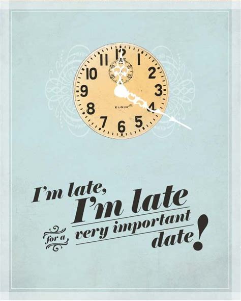 Im Late For A Very Important Date ~ The Rabbit Alice In Wonderland