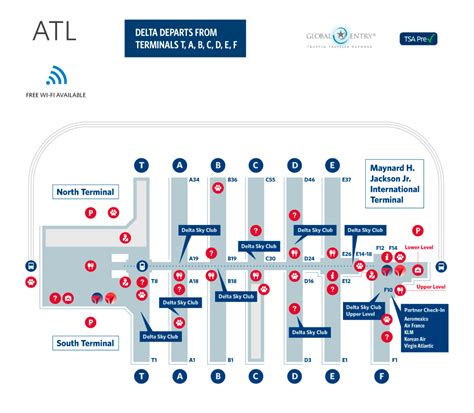Delta Airlines Atlanta Airport Terminal Map Everything You Need To