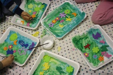 Spring Art Project For Toddlers Styrofoam Art Happy