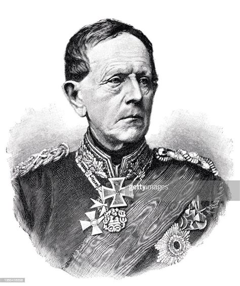 Helmuth Karl Bernhard Von Moltke Prussian General High Res Vector