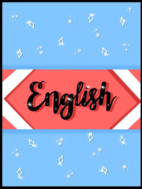 Capa De Caderno De Ingles Para Imprimir