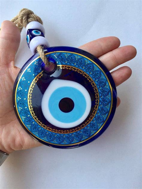 Evil Eye Wandbehang Türkisches Auge Dekor Nazar Amulett Etsy de