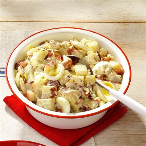 Take your love of food to the next level by growing your own. Bacon & Egg Potato Salad Recipe | Taste of Home