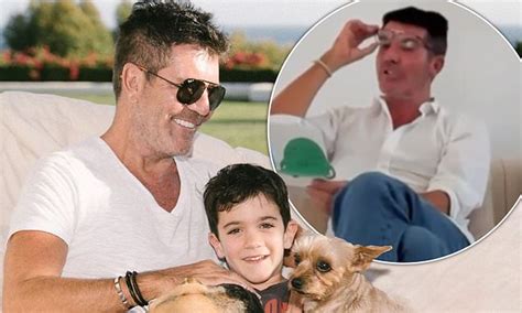 Simon Cowell Proudly Shows Off Adorable Fathers Day Letter From Son Eric Daily Mail Online