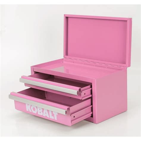 Kobalt Mini 1083 In Friction 2 Drawer Pink Steel Tool Box In The