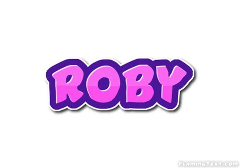 Roby Logo Free Name Design Tool From Flaming Text