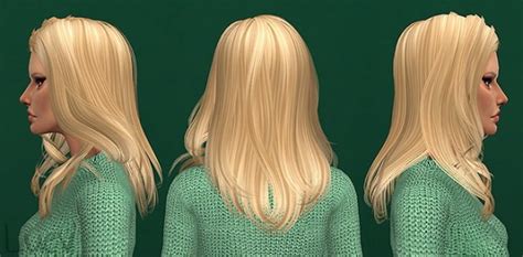 Mertiuza Newsea`s Passenger Hair Retextured Sims 4 Hairs