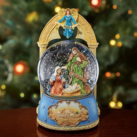 Musical Nativity Snow Globe Collections Etc