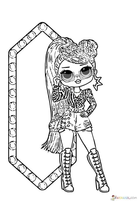 Lol Omg Lady Diva Coloring Pages Coloring And Drawing