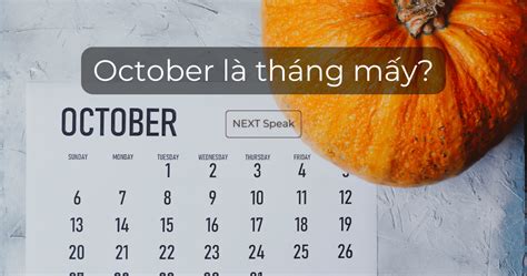 October Là Tháng Mấy 3 điều Thú Vị Bạn Nên Biết Next Speak