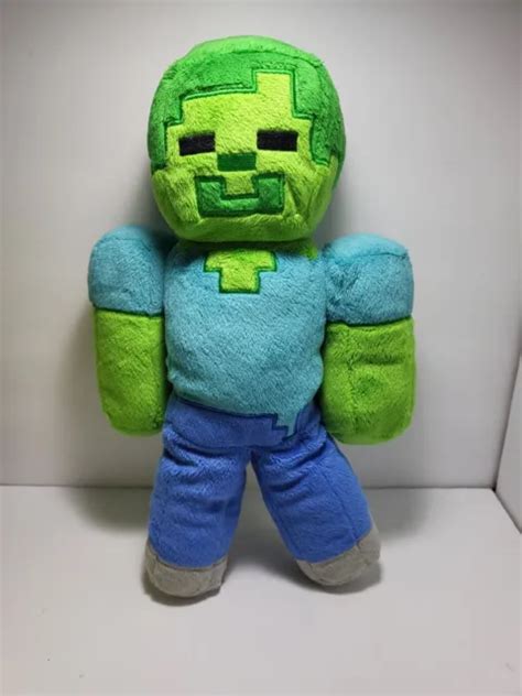 Minecraft Jinx Creeper Zombie Steve 13 Plush Stuffed Toy No Tag 800