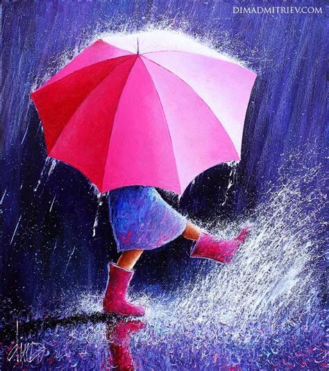 Gabriela On Twitter Rain Painting Amazing Art Painting Umbrella
