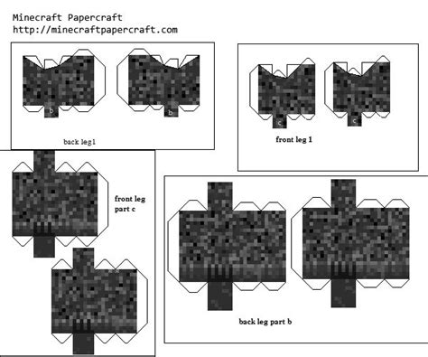Papercraft Elemental Mutant Creepers Paper Crafts Minecraft Packing