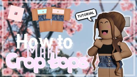 How To Make Simple Crop Tops On Roblox Maddonutgamer Youtube