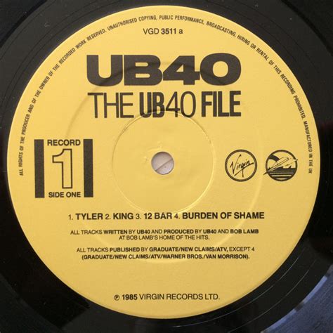 Ub40 The Ub40 File 1985 Vinyl Discogs