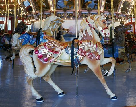 Carousel Wooden Horse Free Stock Photo Public Domain Pictures