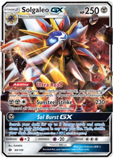 Solgaleo Gx Sun And Moon 89 Pokemon Card