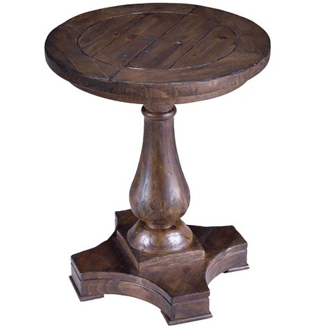 Densbury Round Column Pedestal Accent End Table By Magnussen Home