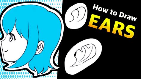 How To Draw Manga Ears Tutorial For Beginners Youtube