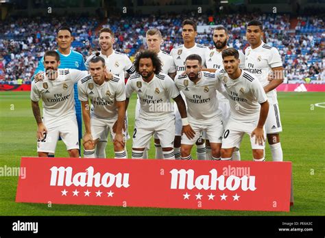 Real Madrid Team Group Line Up Hi Res Stock Photography And Images Alamy