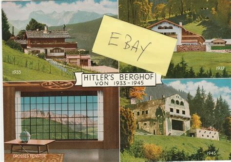 Hitlers Berghof 1933 1945 Colour Postcard Obersalzberg Multi View