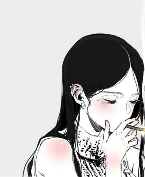Sad Girl Aesthetic Smoking Depressed Anime Girl Pfp