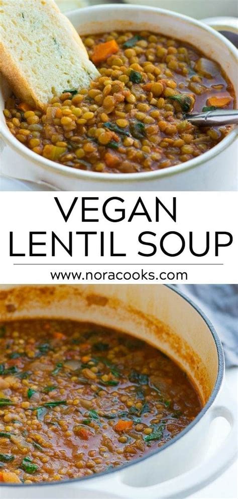The Best Lentil Soup Recipe Vegan Lentil Soup Easy