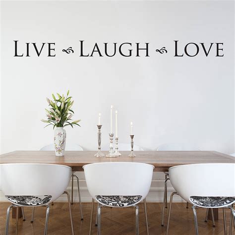 Live Laugh Love Wall Sticker By Nutmeg
