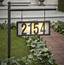 Solar Address Stake With Backlit House Numbers  Hanging Home