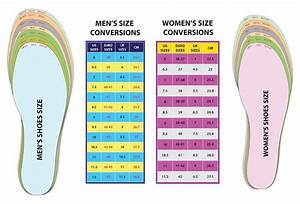 Detailed Shoe Size Conversion Charts For Men S Women S Kid S Shoes