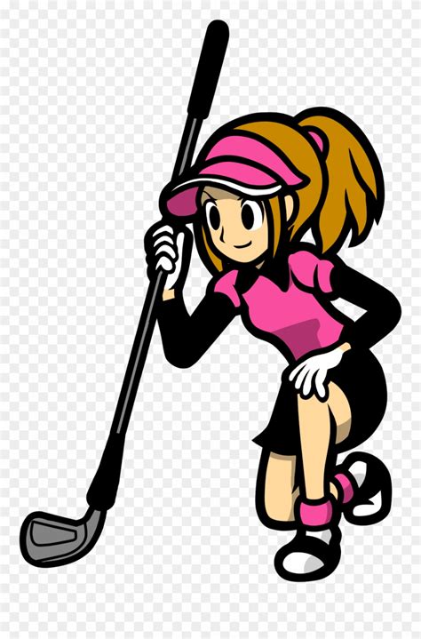 Golfing Clipart Golf Winner Cartoon Character Of Ladies Playing Golf