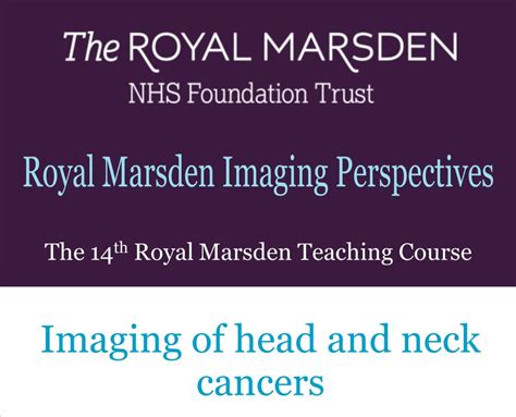 Royal Marsden Imaging Perspectives Rmip Course Imaging Of Head And