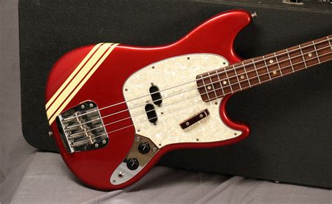 Fender Mustang Bass 1971 Competition Red Bass For Sale Andy Baxter Bass