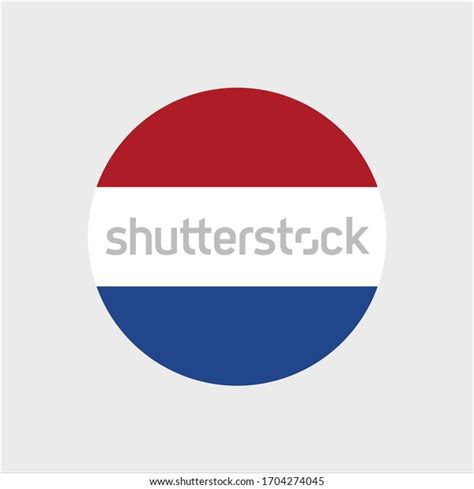 Netherlands Circle Button Flag National Symbol Stock Vector Royalty Free Shutterstock