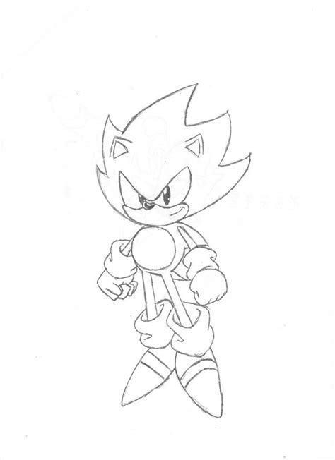 Sonic is a bright blue hedgehog who wears running shoes and moves at supersonic speed. Super Sonic Coloring Page - Coloring Home