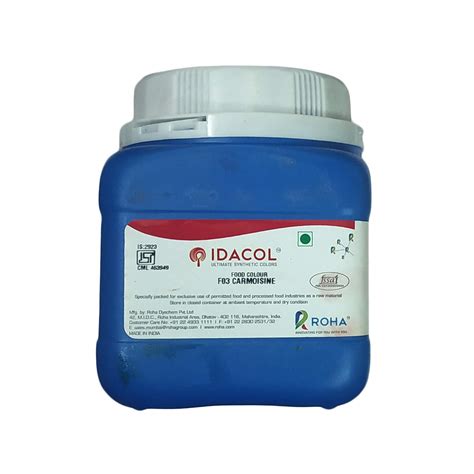 Idacol Dark Red Food Colour Carmoisine Synthetic Food Colour 500 Grams