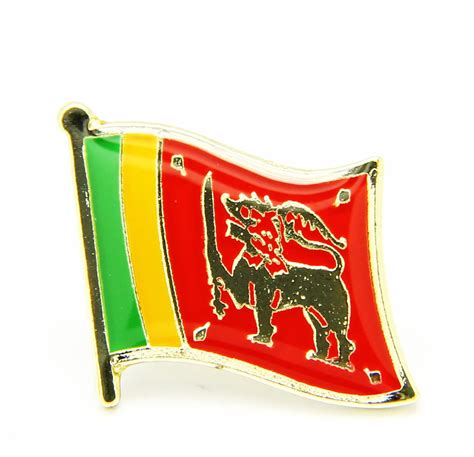 2pcs Sri Lanka National Flag Lapel Pin Badge Set T Box Etsy Canada