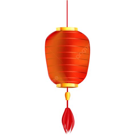 빨간 술이 있는 중국 새해 랜턴 일러스트 설날 장식 전통 종이 레드 랜턴 붉은 술 랜턴 중국의 설날 Png 일러스트 및