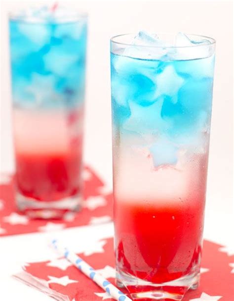 Patriotic Layered Drink Layered Drinks Patriotic Drinks Fourth Of July Food