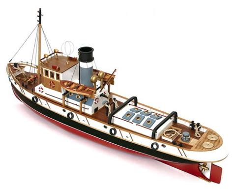 Occre Ulises Tug Scale Model Rc Wood Metal Boat Kit Hobbies