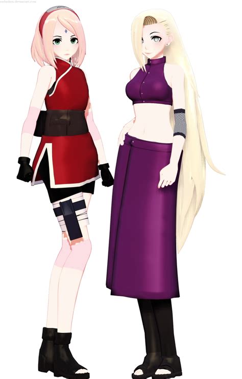 Mmd Tda Sakura And Ino Grown Up By Sadaoken On Deviantart