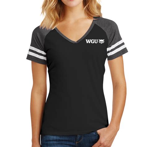 District Made® Ladies Game V Neck Tee Wgustore