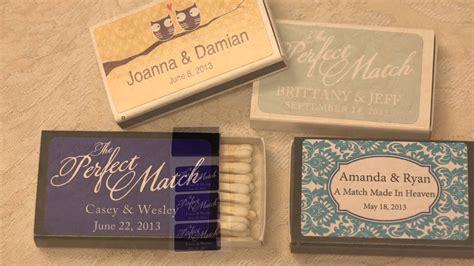 DYI Wedding Matches - YouTube