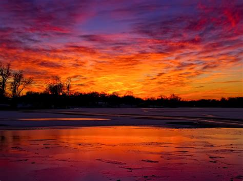 Orange And Purple Sunset Gallery Sunrises Nature Sunset Landscape