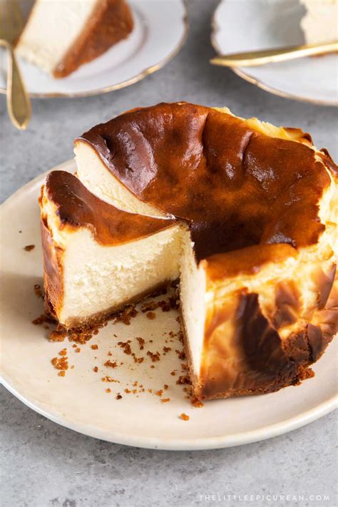 Basque Cheesecake The Little Epicurean Recipe Desserts Baking