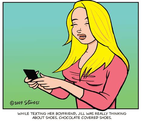 Texting Her Boyfriend Stivers Cartoons