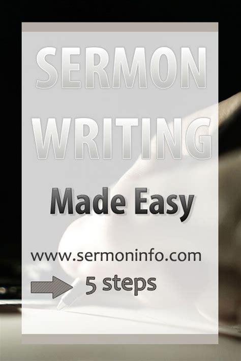 So how do you preach winsomely, clearly, and. How To Write A Sermon 101 | Making Sermon Writing Easier ...